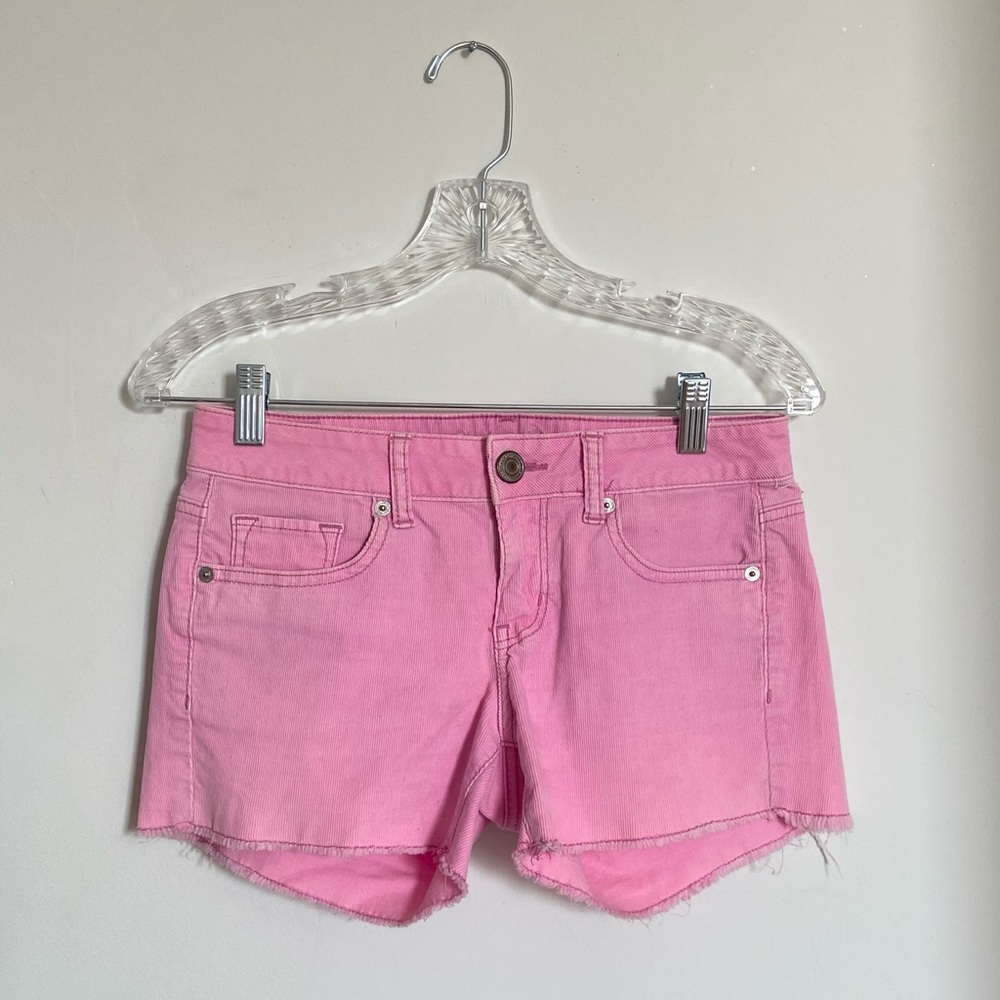 American Eagle Outfitters Women's Pink Stretch Shorts